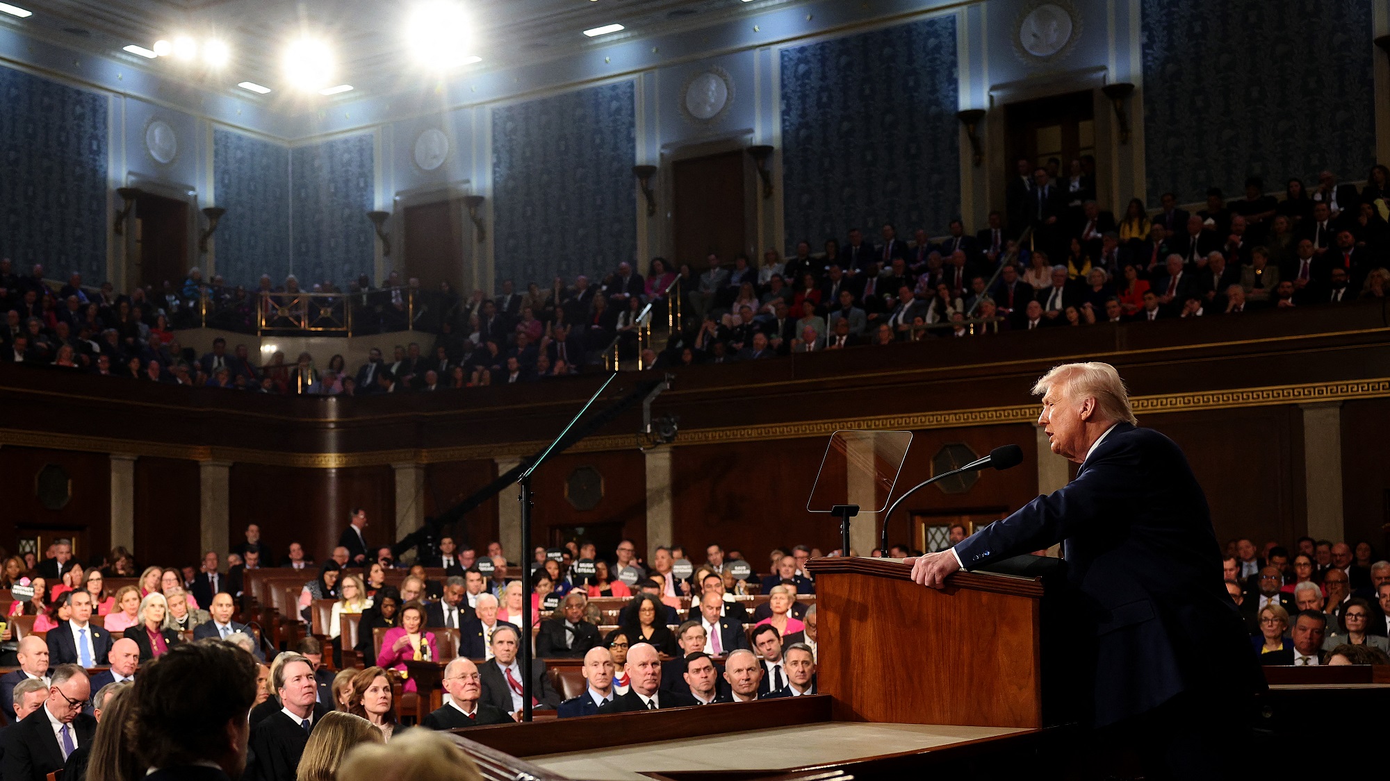 A Trump a közös címben szereplő eredményeket mutatja be, ahogy a demokraták látják